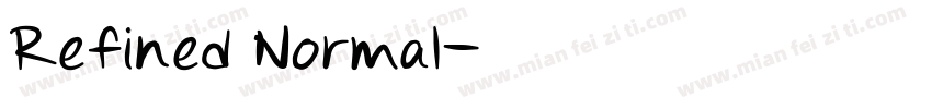 Refined Normal字体转换
